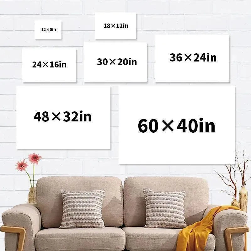 Personalized Anniversary Couple Photo Canvas or Poster